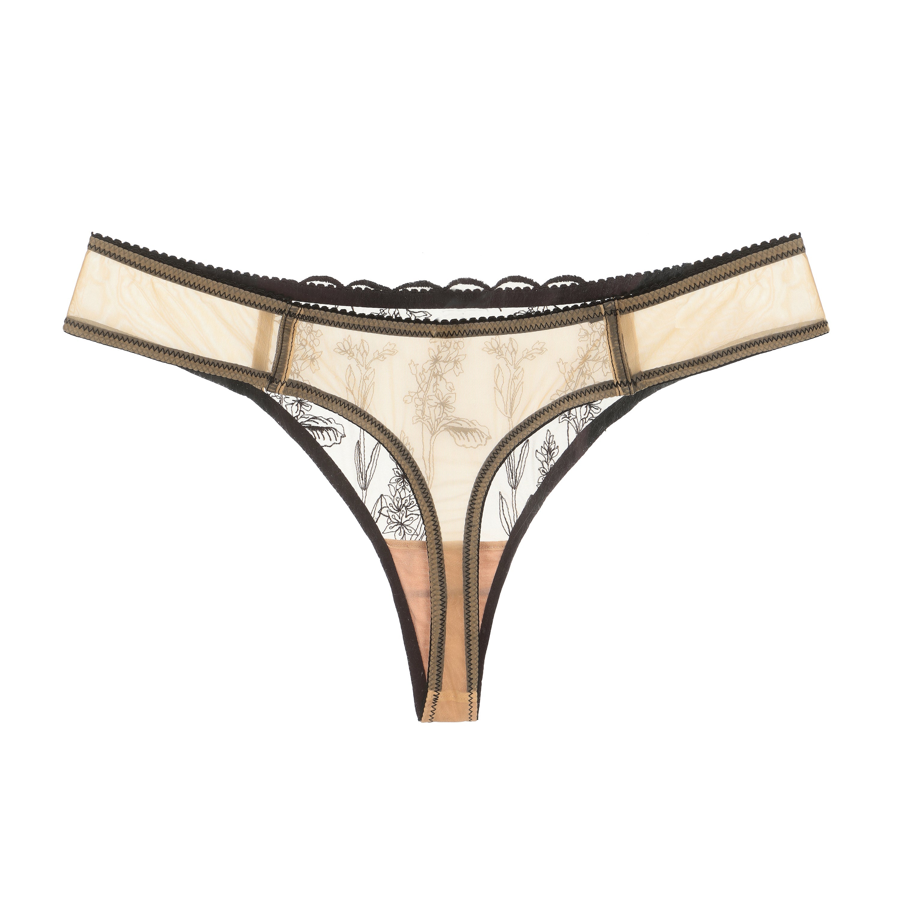 Kim Thong in Floral Embroidery on Jelly Fabric